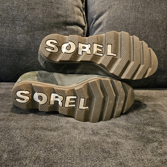 Sorel Women's Joan of Arctic Wedge II Zip. Sage Size 7 - Picture 5 of 7